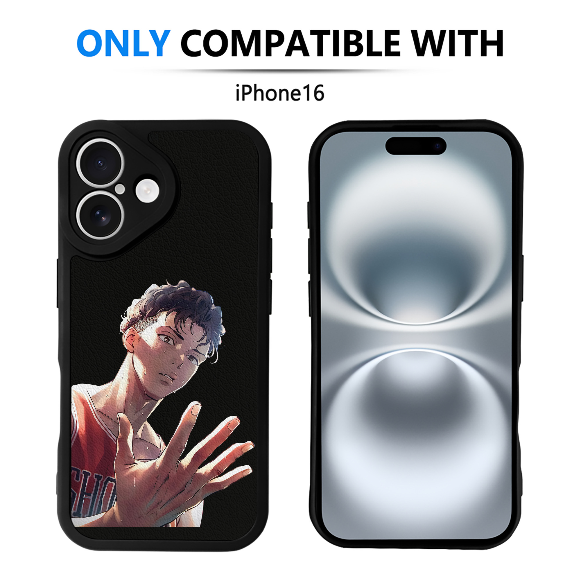 （画像用） SLAM DUNK／スラムダンク 【iPhone 16シリーズ対応】シリコンスマホケース（レザー調） 材質：シリコン